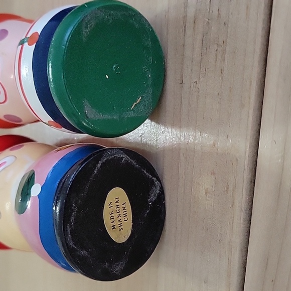 Wood Clown Painted Egg Cups - Picture 4 of 4